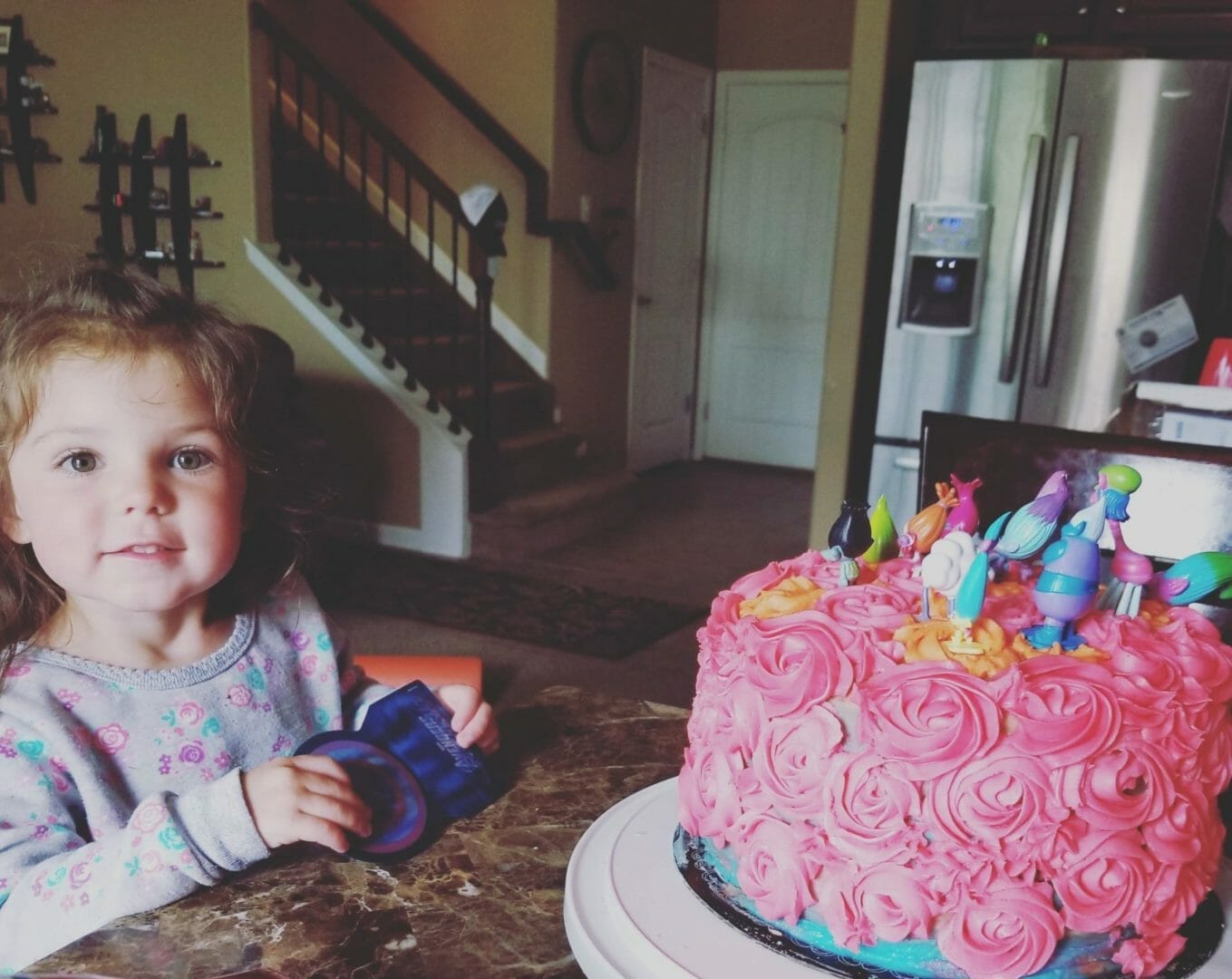 cake at birthday party