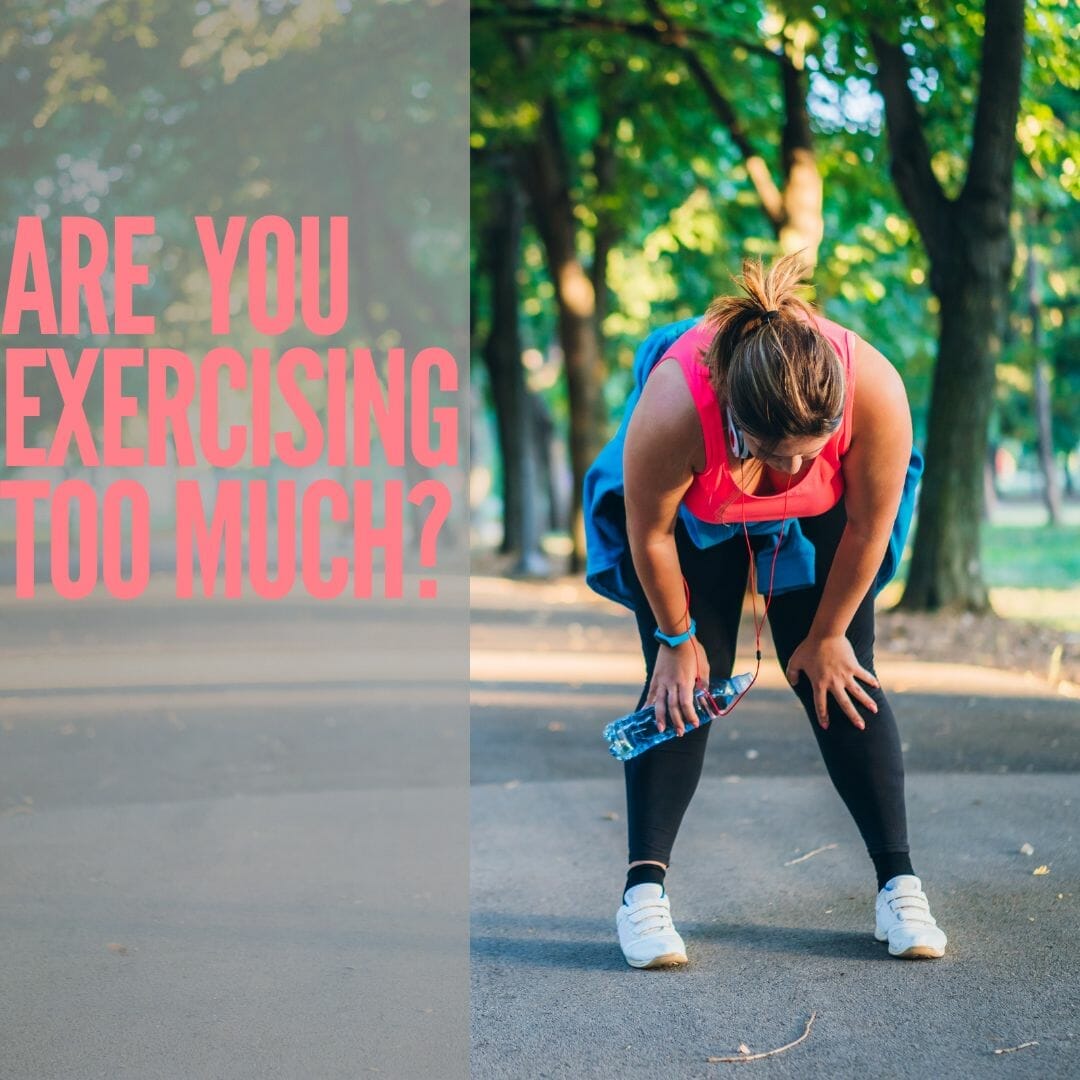 woman overtraining and exercising too much