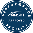 NASM logo to highlight that we are the only personal training gym in the area approved to intern new NASM personal trainers
