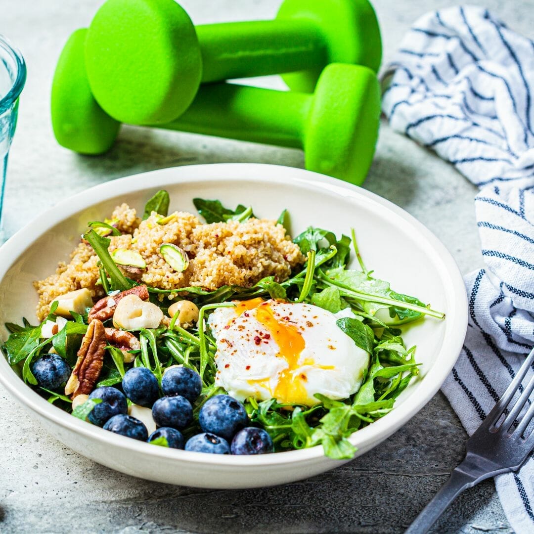 balanced meal after workout