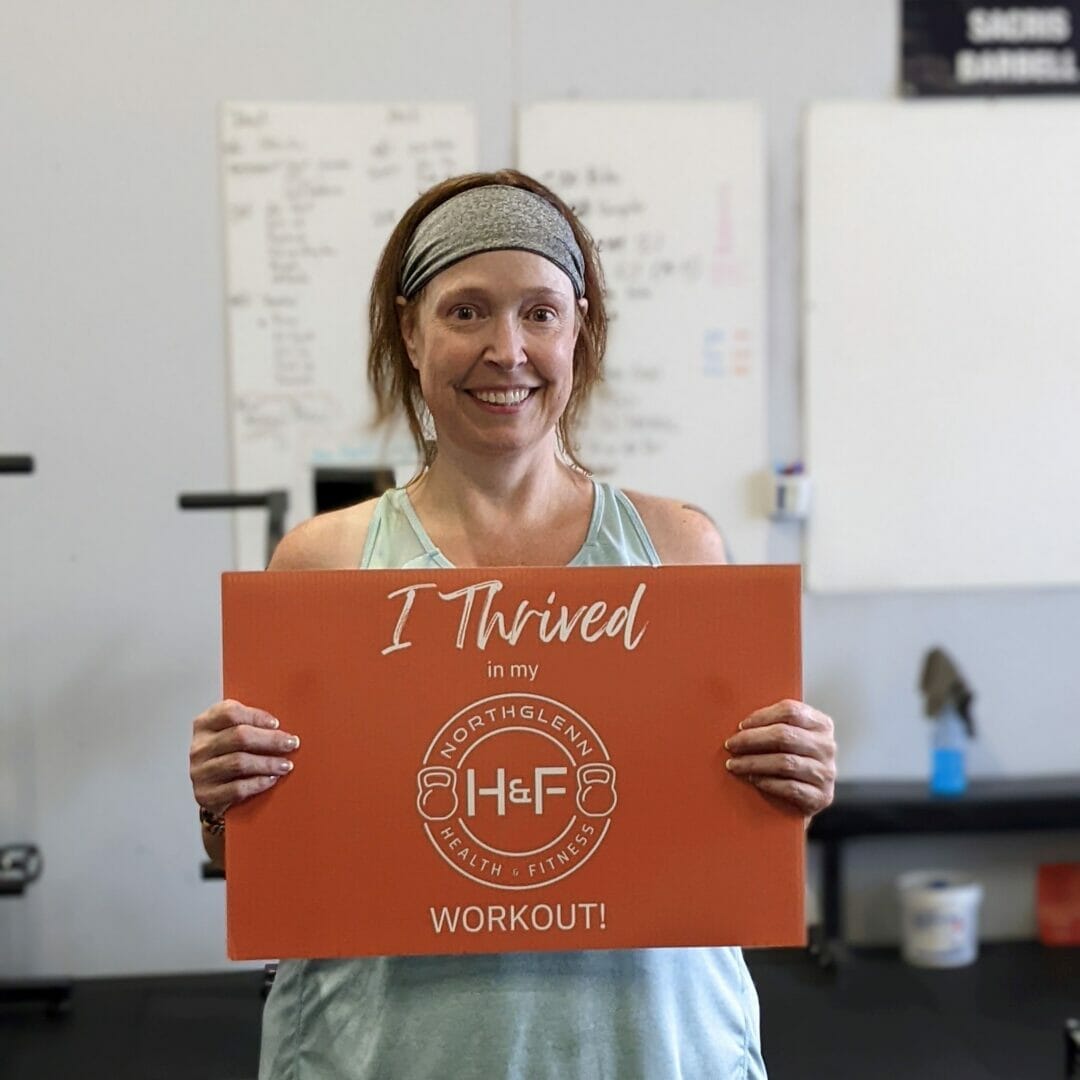 woman smiling after personal training session