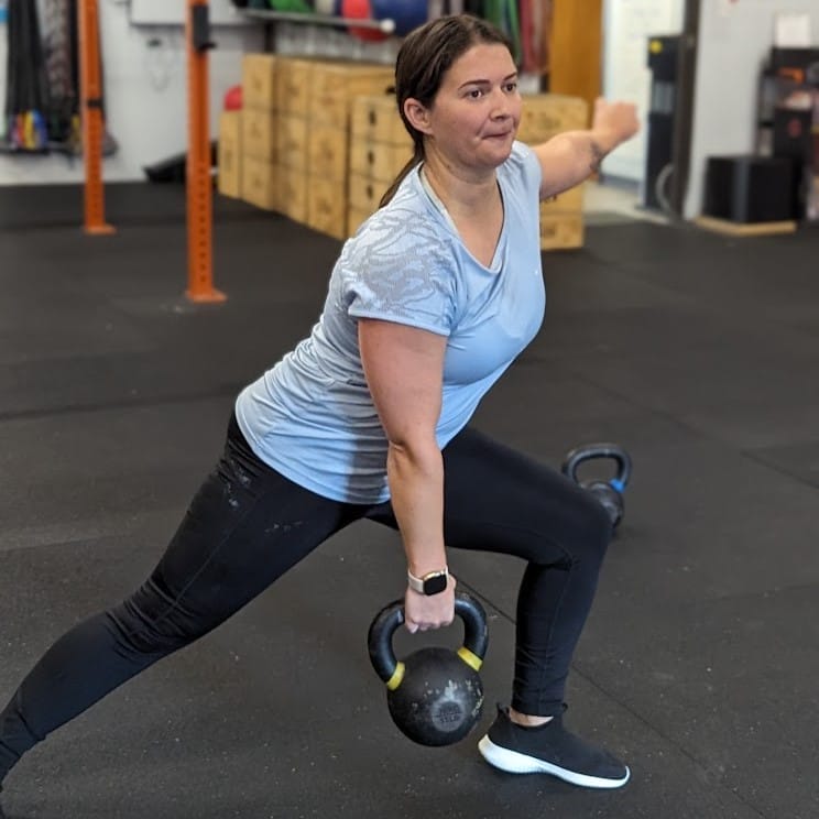 Katherine getting stronger by working with a coach